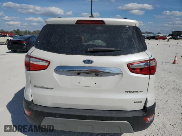 2019 Ford EcoSport Titanium with VIN MAJ3S2KE7KC297903, listed as a Copart auction lot 45854425 with 77,788 mi miles and Salvage Title. Bid and sale history available at DreamBid. Image 6.