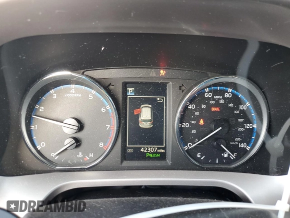 2017 Toyota RAV4 Limited with VIN JTMDFREV5HJ715015, listed as a Copart auction lot 80390894 with 42,307 mi miles and Salvage Title. Bid and sale history available at carsss.com. Image 9.