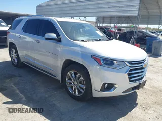 2018 Chevrolet Traverse High Country z VIN 1GNEVKKW8JJ216251, wystawiony jako IAAI lot #41850824 z przebiegiem 85 432 mil mil oraz . Historia ofert i sprzedaży dostępna na DreamBid. Obrazek 1.