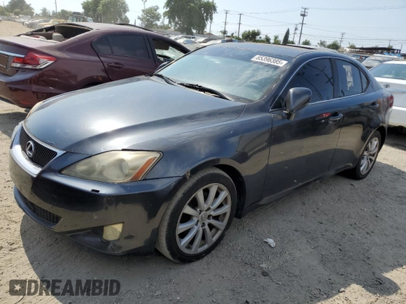 2008 Lexus IS 250 with VIN JTHCK262085016627, listed as a Copart auction lot 65396385 with 198,310 mi miles and Clean title. Bid and sale history available at DreamBid. Image 1.