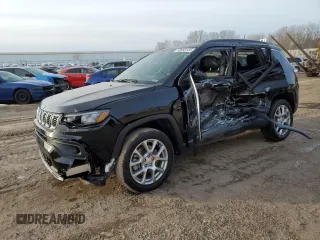 2024 Jeep Compass Latitude Lux with VIN 3C4NJDFN6RT101203, listed as a Copart auction lot 43558145 with 4,234 mi miles and Non repairable. Bid and sale history available at DreamBid. Image 1.