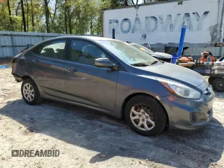 2013 Hyundai Accent GLS with VIN KMHCT4AE1DU307046, listed as a Copart auction lot 51236265 with 240,600 mi miles and Salvage Title. Bid and sale history available at carsss.com. Image 4.