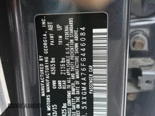 2015 Kia Optima LX with VIN 5XXGM4A76FG446084, listed as a Copart auction lot 60459275 with 91,621 mi miles and Clean title. Bid and sale history available at DreamBid. Image 12.