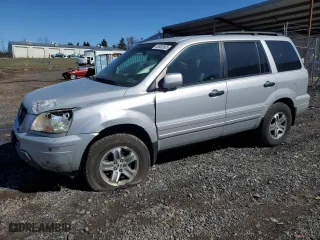 2004 Honda Pilot EX with VIN 2HKYF18644H593063, listed as a Copart auction lot 49032505 with 156,596 mi miles and Salvage Title. Bid and sale history available at carsss.com. Image 1.