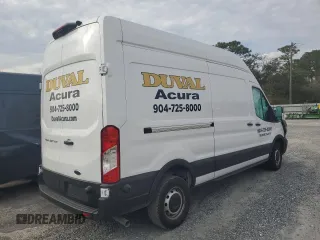 2024 Ford Transit Cargo with VIN 1FTBR1X82RKA84937, listed as a Copart auction lot 43593985 with Not Provided miles and Salvage Title. Bid and sale history available at carsss.com. Image 3.
