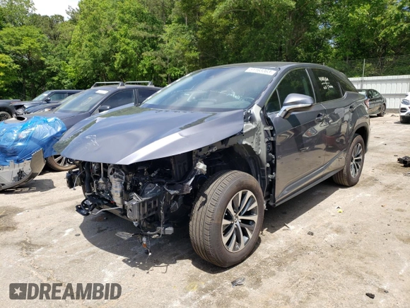 2022 Lexus RX with VIN 2T2AZMAA2NC244458, listed as a Copart auction lot 51165363 with 5,578 mi miles. Bid and sale history available at carsss.com. Image 1.