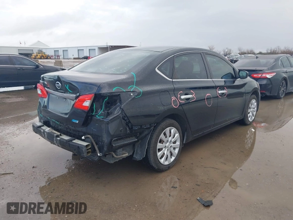 2013 Nissan Sentra S with VIN 3N1AB7AP2DL672124, listed as a IAAI auction lot 41717619 with 154,610 mi miles and . Bid and sale history available at DreamBid. Image 4.