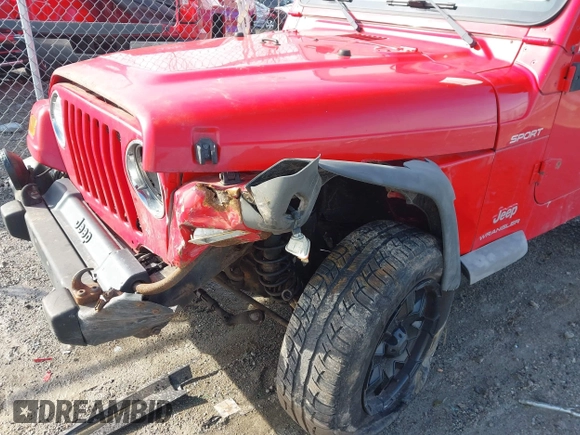 2003 Jeep Wrangler Sport with VIN 1J4FA49S53P305096, listed as a IAAI auction lot 41685209 with 165,247 mi miles. Bid and sale history available at carsss.com. Image 6.