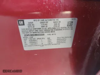 2011 Chevrolet Equinox LT w/2LT with VIN 2CNFLNEC0B6330339, listed as a Copart auction lot 70803764 with 0 mi miles and Salvage Title. Bid and sale history available at carsss.com. Image 16.
