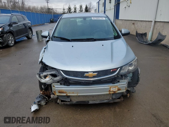2017 Chevrolet Sonic LT with VIN 1G1JD6SB6H4139671, listed as a Copart auction lot 87265774 with 112,704 mi miles and Salvage Title. Bid and sale history available at carsss.com. Image 5.