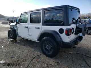 2024 Jeep Wrangler Sport with VIN 1C4PJXDG0RW326239, listed as a Copart auction lot 84757574 with 6,745 mi miles and Salvage Title. Bid and sale history available at carsss.com. Image 2.