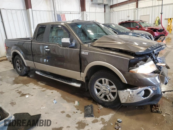 2008 Ford F-150 XL with VIN 1FTPX12V08FC32390, listed as a Copart auction lot 57896965 with 215,005 mi miles and Non repairable. Bid and sale history available at DreamBid. Image 4.