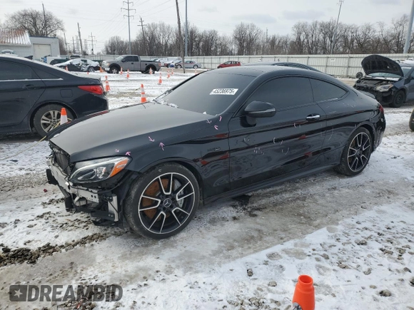 2018 Mercedes-Benz C 43 AMG with VIN WDDWJ6EB2JF658850, listed as a Copart auction lot 45236975 with 106,784 mi miles and Salvage Title. Bid and sale history available at DreamBid. Image 1.