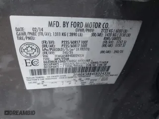 2014 Ford Flex SE with VIN 2FMGK5B84EBD24336, listed as a IAAI auction lot 41395219 with 216,307 mi miles. Bid and sale history available at carsss.com. Image 9.