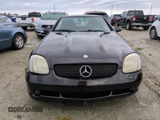 1999 Mercedes-Benz SLK-Class with VIN WDBKK47F5XF094256, listed as a Copart auction lot 75080164 with 0 mi miles and Salvage Title. Bid and sale history available at carsss.com. Image 5.