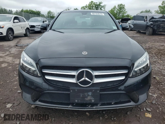 2021 Mercedes-Benz C 300 with VIN W1KWF8EBXMR629631, listed as a Copart auction lot 60163615 with 45,748 mi miles and Clean title. Bid and sale history available at DreamBid. Image 5.