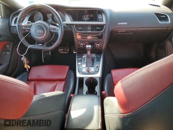 2015 Audi S5 Premium Plus with VIN WAUCGAFR8FA015141, listed as a Copart auction lot 47852075 with 76,513 mi miles and Salvage Title. Bid and sale history available at carsss.com. Image 8.