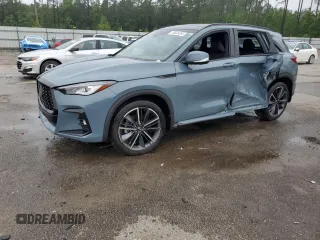 2024 Infiniti QX50 Sport with VIN 3PCAJ5FA0RF102170, listed as a Copart auction lot 58338065 with 10,871 mi miles and Salvage title. Bid and sale history available at DreamBid. Image 1.