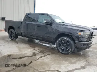 2022 Ram 1500 Big Horn with VIN 1C6RREMT9NN265838, listed as a Copart auction lot 88808215 with 88,050 mi miles and Salvage Title. Bid and sale history available at carsss.com. Image 4.