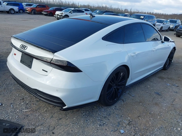 2019 Audi A7 Premium Plus with VIN WAUU2AF27KN116258, listed as a IAAI auction lot 41884777 with 56,871 mi miles. Bid and sale history available at carsss.com. Image 4.