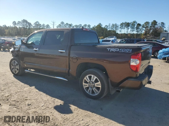 2017 Toyota Tundra Platinum z VIN 5TFAY5F17HX585415, wystawiony jako Copart lot #83656314 z przebiegiem 66 684 mil mil oraz Szkoda całkowita • Salvage title. Historia ofert i sprzedaży dostępna na DreamBid. Obrazek 2.