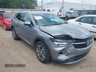 2023 Buick Envision Essence with VIN LRBFZNR4XPD056225, listed as a IAAI auction lot 42094766 with 59,403 mi miles. Bid and sale history available at carsss.com. Image 1.