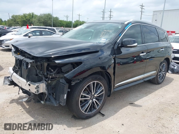 2020 Infiniti QX60 Pure with VIN 5N1DL0MM3LC524411, listed as a IAAI auction lot 42292734 with 51,221 mi miles and . Bid and sale history available at DreamBid. Image 2.