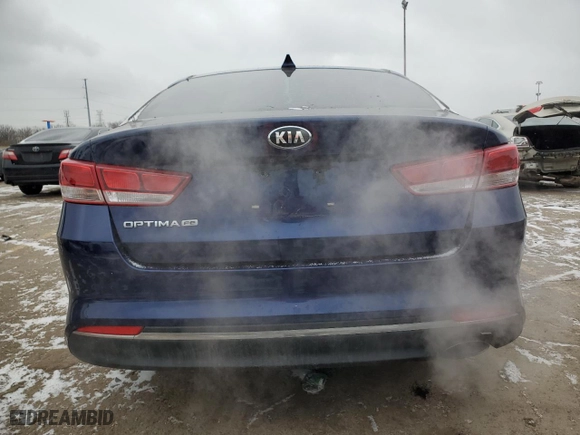 2017 Kia Optima LX with VIN 5XXGT4L31HG144461, listed as a Copart auction lot 87159164 with 74,234 mi miles and Salvage Title. Bid and sale history available at carsss.com. Image 6.