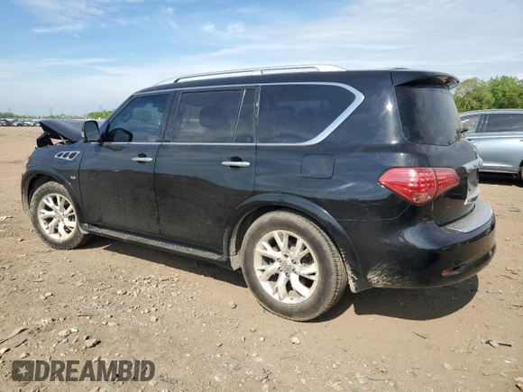 2014 Infiniti QX80 z VIN JN8AZ2NC1E9353024, wystawiony jako Copart lot #55503445 z przebiegiem 133 409 mil mil oraz Szkoda całkowita • Salvage title. Historia ofert i sprzedaży dostępna na DreamBid. Obrazek 2.