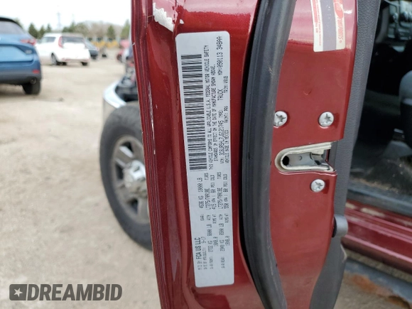 2018 Ram 2500 Tradesman with VIN 3C6UR5HL7JG121745, listed as a Copart auction lot 53988425 with 122,480 mi miles and Salvage title. Bid and sale history available at DreamBid. Image 13.