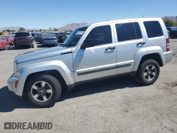 2008 Jeep Liberty Sport with VIN 1J8GP28K58W164812, listed as a Copart auction lot 50407975 with 120,131 mi miles and Salvage Title. Bid and sale history available at carsss.com. Image 1.
