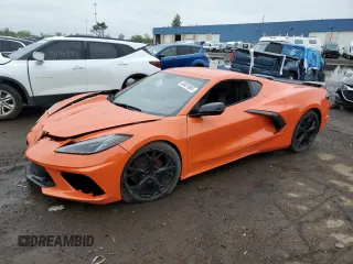 2021 Chevrolet Corvette 1LT z VIN 1G1YA2D45M5114215, wystawiony jako Copart lot #58031885 z przebiegiem 40 332 mil mil oraz Czysty tytuł • Clean title. Historia ofert i sprzedaży dostępna na DreamBid. Obrazek 1.
