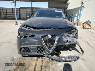 2018 Alfa Romeo Giulia Ti Sport with VIN ZARFAECN6J7575116, listed as a Copart auction lot 52331495 with 46,355 mi miles and Salvage title. Bid and sale history available at DreamBid. Image 5.