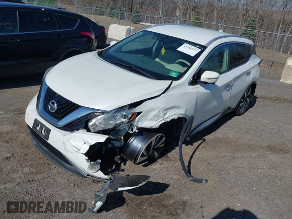 2015 Nissan Murano SL with VIN 5N1AZ2MHXFN206455, listed as a IAAI auction lot 41761533 with 126,514 mi miles and . Bid and sale history available at DreamBid. Image 17.
