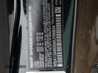 2021 BMW 4 Series M440i xDrive with VIN WBA13AR06MCF66804, listed as a Copart auction lot 50761734 with Not Provided miles and Salvage Title. Bid and sale history available at DreamBid. Image 13.