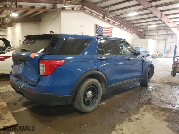 2020 Ford Police Interceptor Utility with VIN 1FM5K8AW1LGD02292, listed as a Copart auction lot 49174425 with 0 mi miles and Non Repairable. Bid and sale history available at carsss.com. Image 3.