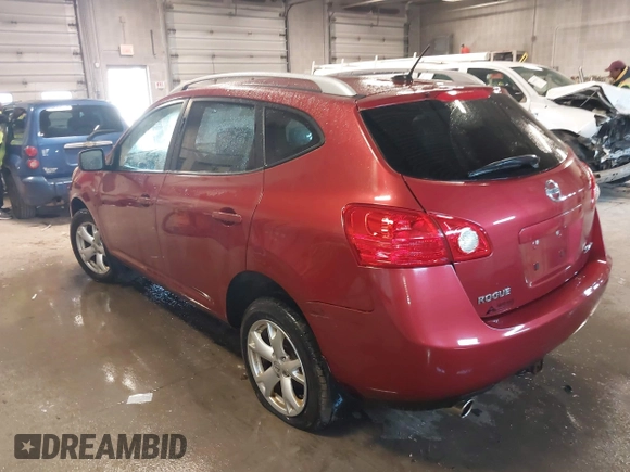 2008 Nissan Rogue SL with VIN JN8AS58V18W126134, listed as a IAAI auction lot 41886130 with 187,482 mi miles and . Bid and sale history available at DreamBid. Image 3.
