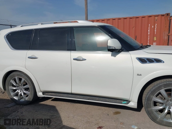 2014 Infiniti QX80 z VIN JN8AZ2NE4E9061997, wystawiony jako IAAI lot #42004389 z przebiegiem 191 814 mil mil oraz . Historia ofert i sprzedaży dostępna na DreamBid. Obrazek 13.