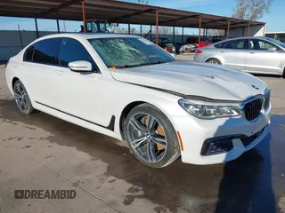 2016 BMW 7 Series 750i xDrive with VIN WBA7F2C56GG417847, listed as a IAAI auction lot 41301255 with 83,530 mi miles. Bid and sale history available at carsss.com. Image 1.