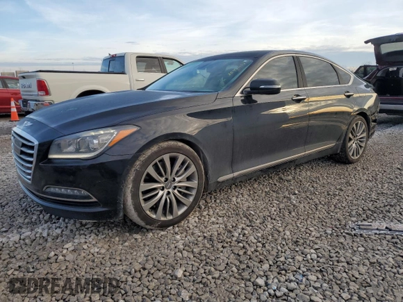 2017 Genesis G80 Ultimate z VIN KMHGN4JF5HU173426, wystawiony jako Copart lot #85953654 z przebiegiem 125 389 mil mil oraz Szkoda całkowita • Salvage title. Historia ofert i sprzedaży dostępna na DreamBid. Obrazek 1.