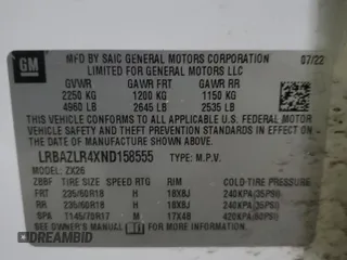 2022 Buick Envision Preferred with VIN LRBAZLR4XND158555, listed as a Copart auction lot 87536115 with Not Provided miles and Salvage Title. Bid and sale history available at carsss.com. Image 14.