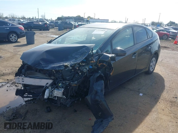 2011 Toyota Prius I with VIN JTDKN3DU9B0302351, listed as a IAAI auction lot 41833063 with 93,635 mi miles. Bid and sale history available at carsss.com. Image 2.