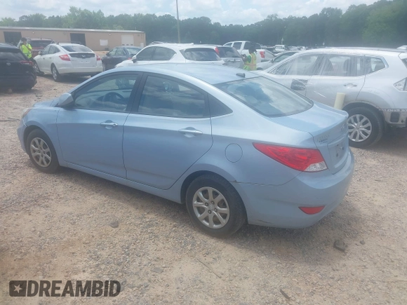 2013 Hyundai Accent GLS with VIN KMHCT4AE9DU285992, listed as a IAAI auction lot 42508614 with 268,347 mi miles and . Bid and sale history available at DreamBid. Image 3.