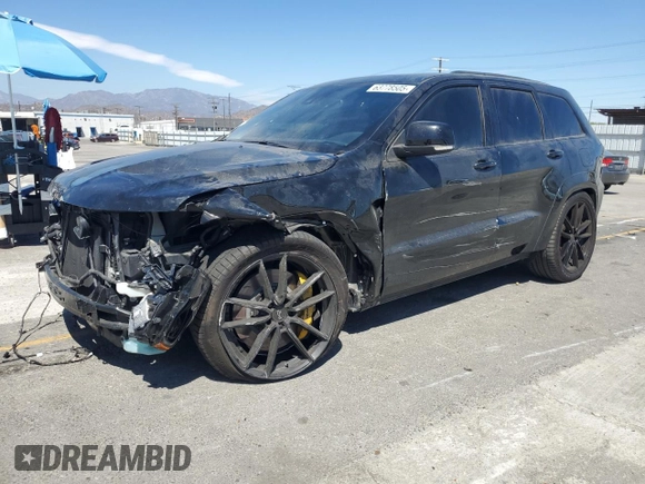 2018 Jeep Grand Cherokee Trackhawk z VIN 1C4RJFN90JC293820, wystawiony jako Copart lot #63778505 z przebiegiem 87 682 mil mil oraz Szkoda całkowita • Salvage title. Historia ofert i sprzedaży dostępna na DreamBid. Obrazek 1.