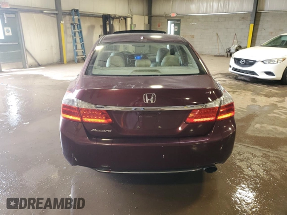 2013 Honda Accord Sdn EX-L with VIN 1HGCR2F81DA254281, listed as a Copart auction lot 52910555 with 131,654 mi miles and Salvage Title. Bid and sale history available at carsss.com. Image 6.