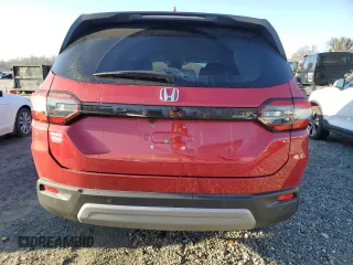 2025 Honda Pilot EX-L with VIN 5FNYG2H45SB001781, listed as a Copart auction lot 43606165 with 6,468 mi miles and Salvage Title. Bid and sale history available at carsss.com. Image 6.
