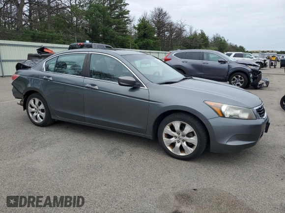 2010 Honda Accord EX with VIN 1HGCP2F70AA044117, listed as a Copart auction lot 62637105 with 105,642 mi miles and Salvage title. Bid and sale history available at DreamBid. Image 4.