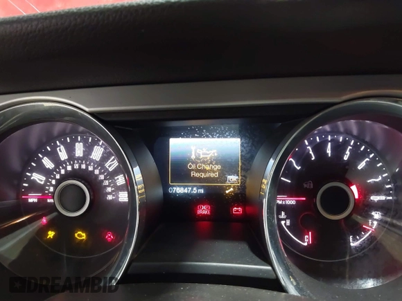 2014 Ford Mustang V6 with VIN 1ZVBP8EM1E5272367, listed as a IAAI auction lot 41543598 with 76,847 mi miles. Bid and sale history available at carsss.com. Image 7.