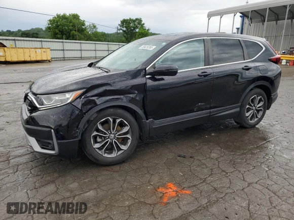 2021 Honda CR-V EX-L with VIN 5J6RW2H81MA000708, listed as a Copart auction lot 55625265 with 30,505 mi miles and Salvage Title. Bid and sale history available at DreamBid. Image 1.