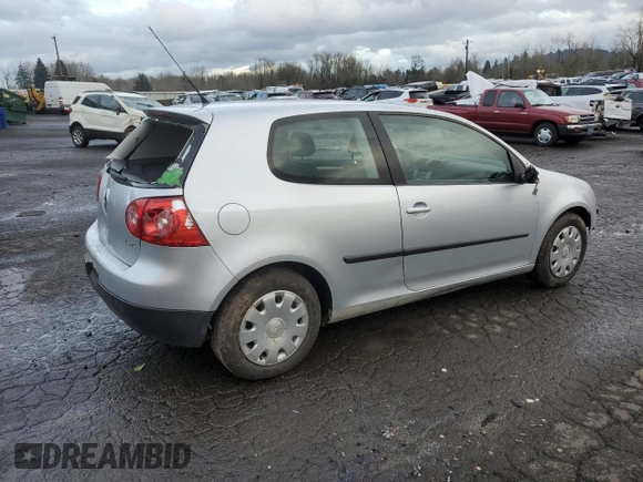 2008 Volkswagen Rabbit S with VIN WVWBA71K28W342685, listed as a Copart auction lot 45339465 with 143,816 mi miles and Salvage title. Bid and sale history available at DreamBid. Image 3.